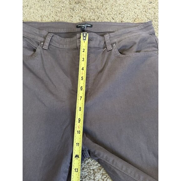 EILEEN FISHER Gray Organic Cotton Jean Pants Straight Basic Minimalist 14 34x31 - Picture 6 of 7